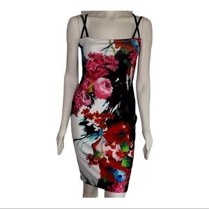 Floral strappy dress sz medium